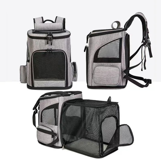 Expandable Pet Carrier Backpack – Travel Bag - BIG FRENCHIES