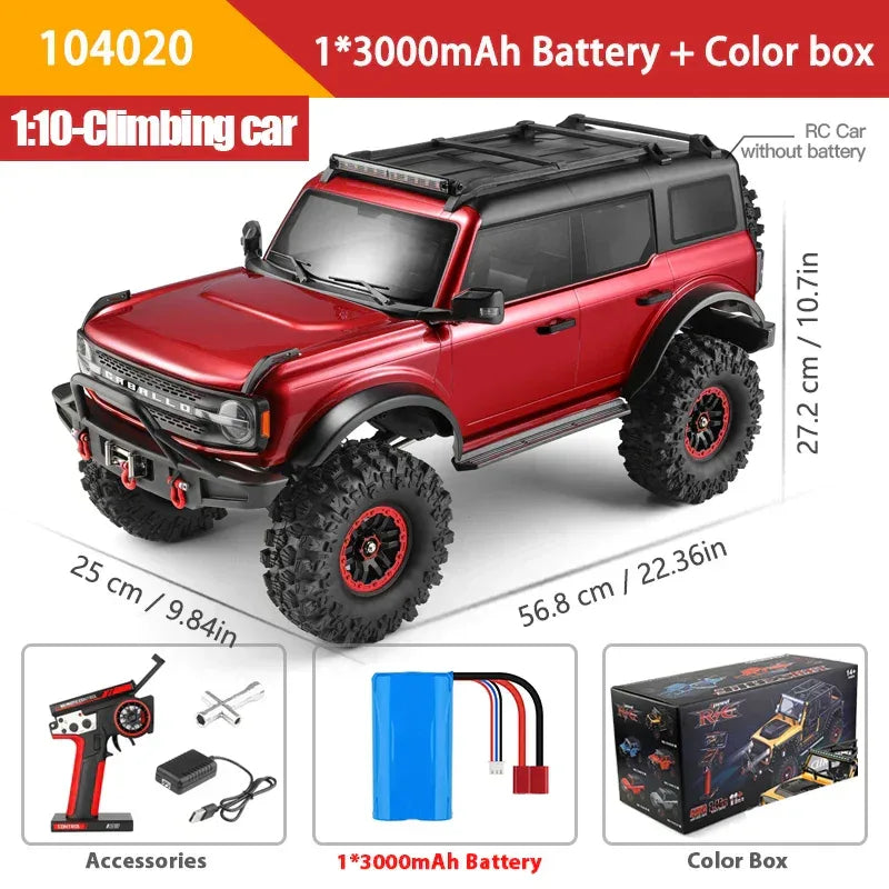 WLtoys 104020 1/10 RC Car 4WD Off-Road Remote Control Climbing Toy - BIG FRENCHIES