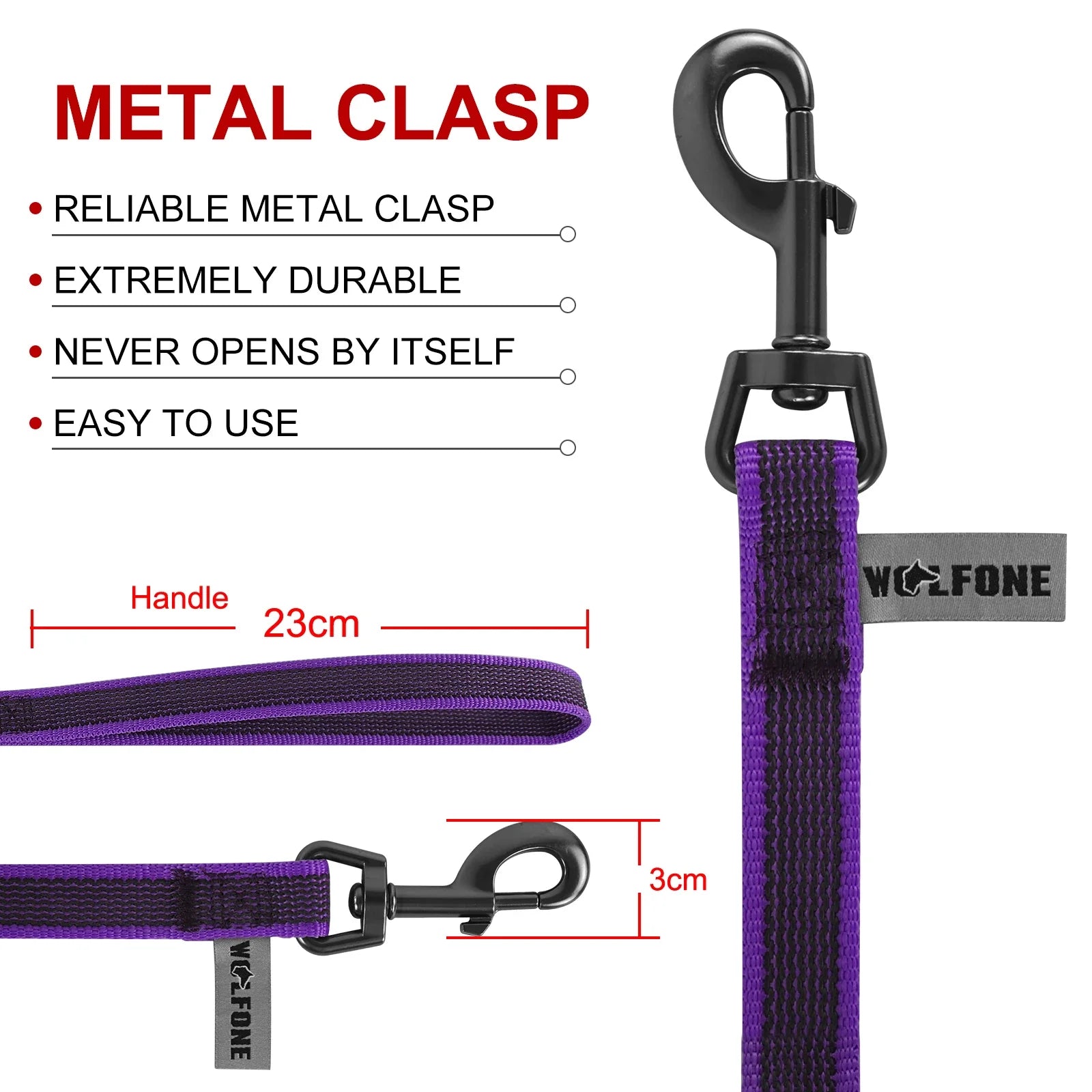 Long Dog Leash - Dual Color, Easy Training - BIG FRENCHIES