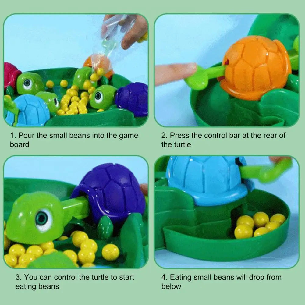 MEACAOFG Safe Beans Toy Easy to Control Colorful Eat Ball Turtle Board Game