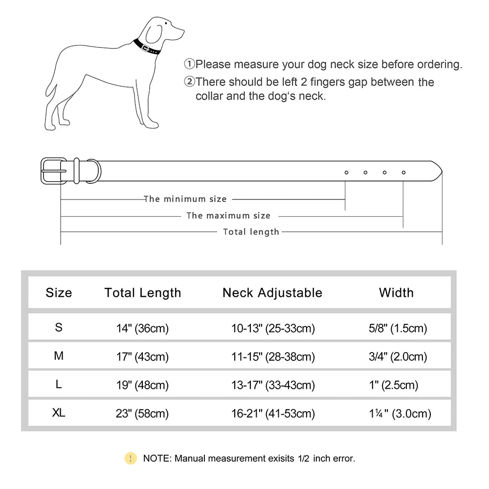 Premium Leather Dog Collar for Style and Durability - BIG FRENCHIES