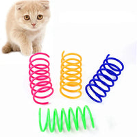 Colorful Cat Spring Toys – Durable Coil Play for Kittens - BIG FRENCHIES