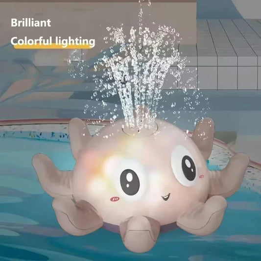 Electric Octopus Whale Baby Bath Toy with LED & Water Spray - BIG FRENCHIES