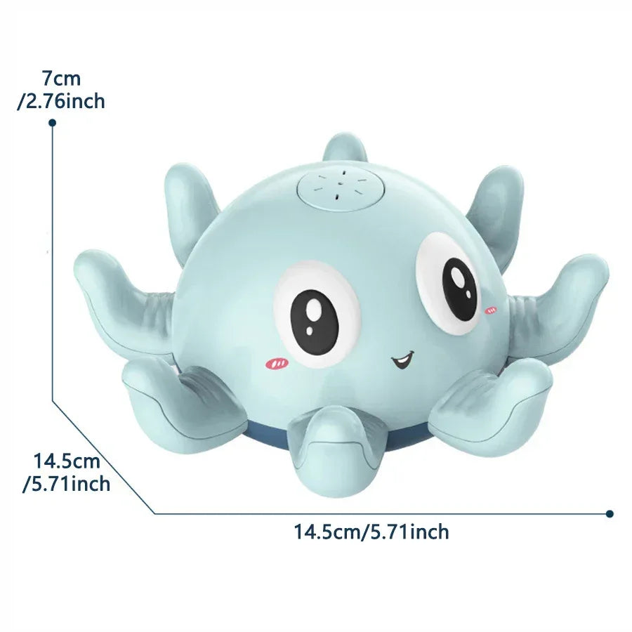 Electric Octopus Whale Baby Bath Toy with LED & Water Spray - BIG FRENCHIES