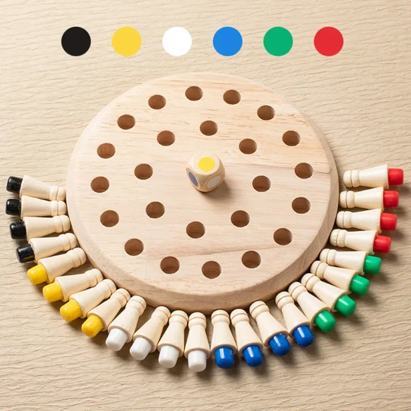 Wooden Memory Match Stick Chess Game – Montessori Learning Toy - BIG FRENCHIES
