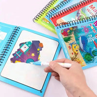 Watercolor Painting Magic Book – Reusable Cartoon Art Book for Kids - BIG FRENCHIES
