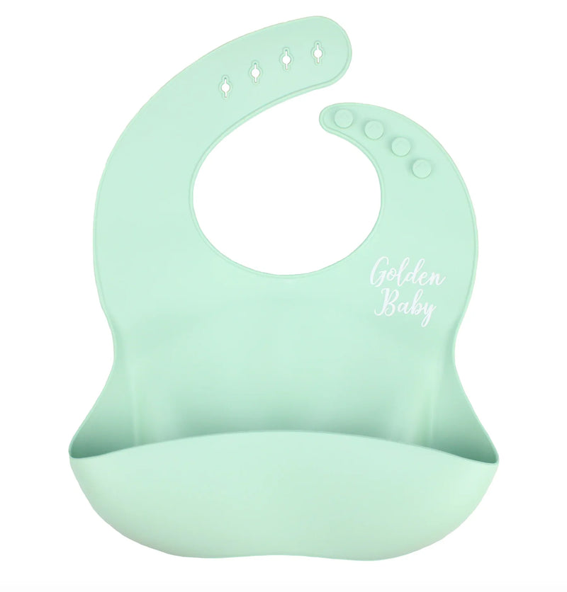 Silicone Pocket Bib // Aqua - BIG FRENCHIES
