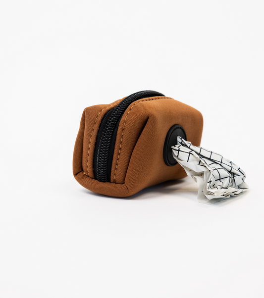 The Modern Dog Company - Coco Brown Poop Bag Holder - BIG FRENCHIES