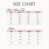 Blue Breakfast - Short Sleeve + Pant Pajama Set