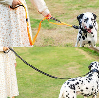 Heavy duty tactical bungee leash shock absorbing reflective, no pull.