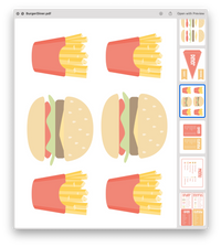 Burger Diner Dramatic Play Printable Kit