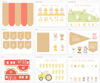 Farm Animal Printable Dramatic Play Kit