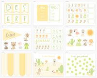 Desert Animals Printable Dramatic Play Kit