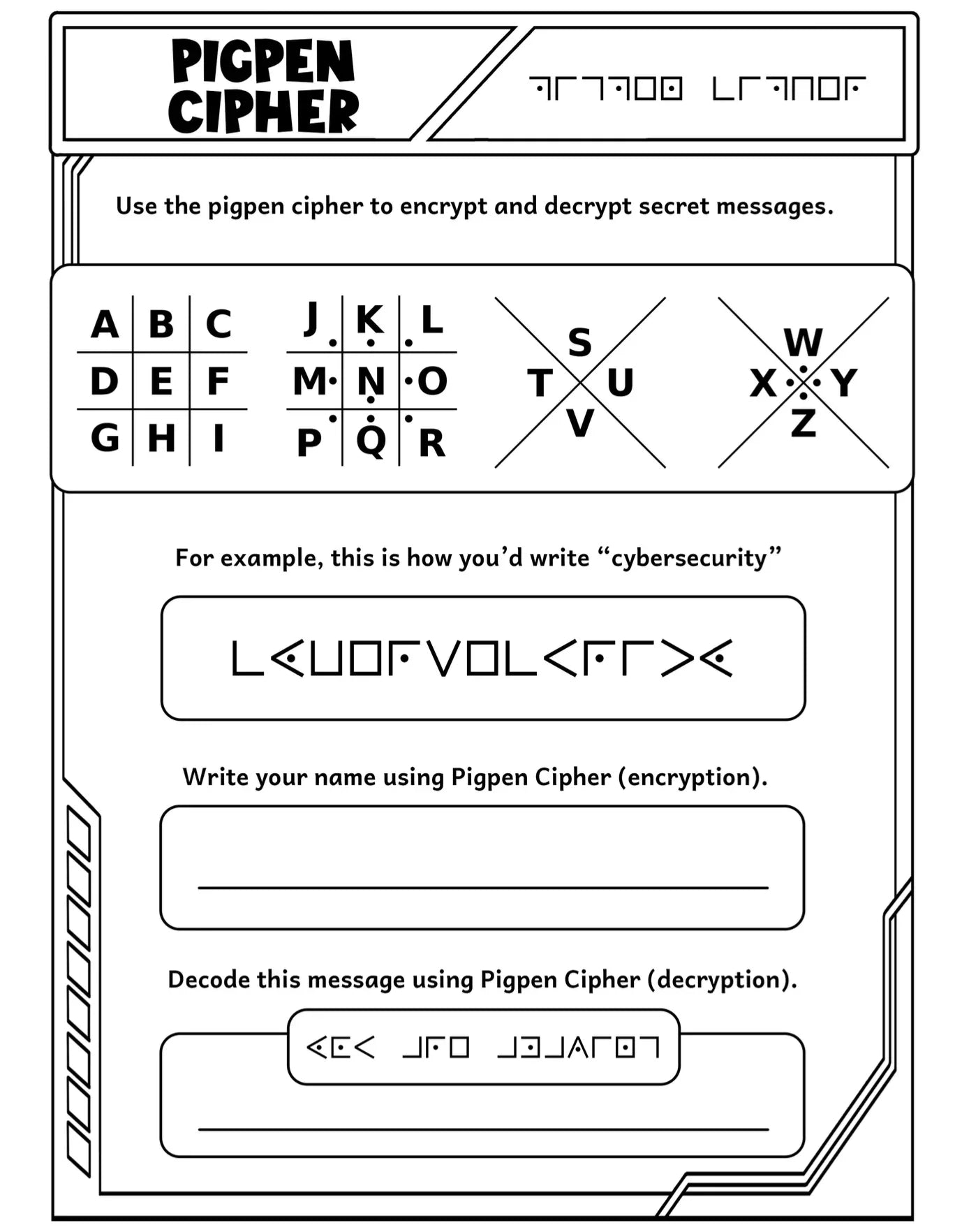 The ABCs of Cybersecurity Coloring & Activity Book - BIG FRENCHIES