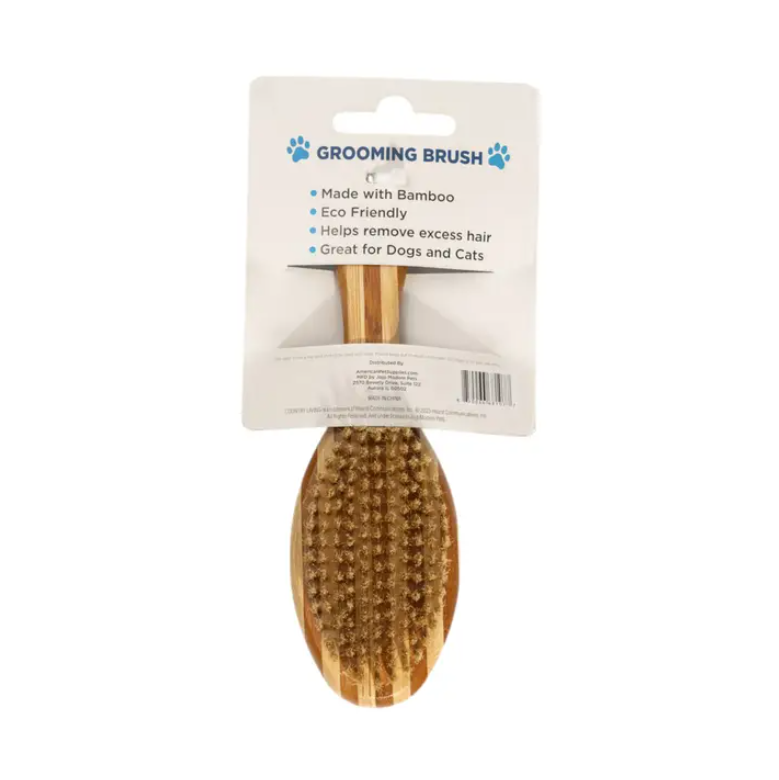 Country Living Dual-Sided Natural Wood Dog Brush - Ergonomic, Durable & Versatile - BIG FRENCHIES