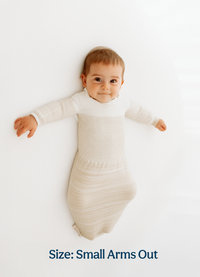 Bamboo Blend Beige Arms Out™ Long Sleeve Sleep Sack