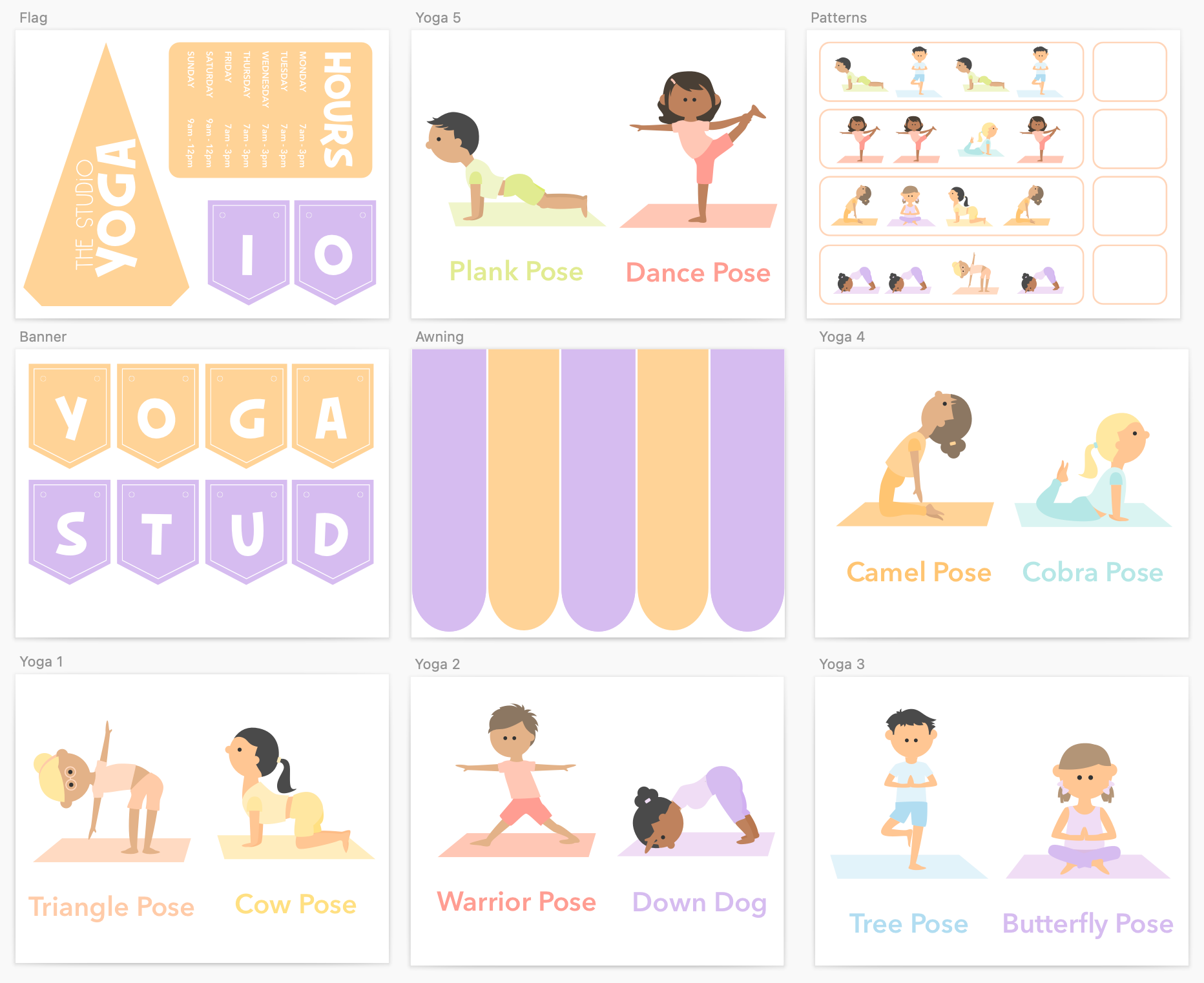 Yoga Studio Printable Dramatic Play