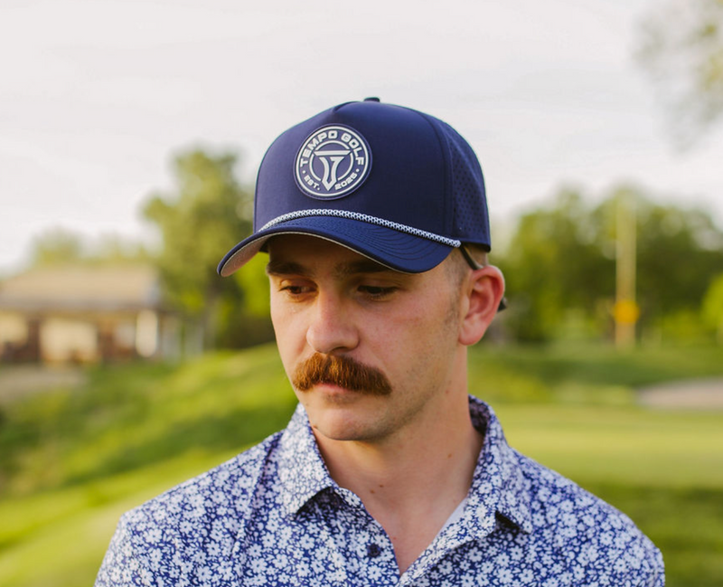 Tempo Logo Snapback Rope Hat - Navy - BIG FRENCHIES
