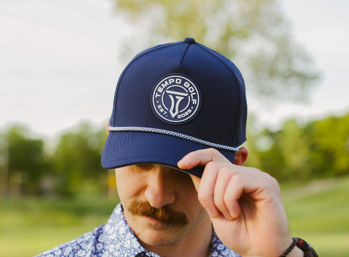 Tempo Logo Snapback Rope Hat - Navy - BIG FRENCHIES