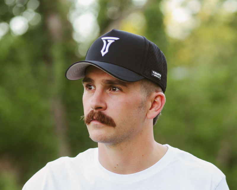 Iconic T 5 Panel Snapback Hat - Black - BIG FRENCHIES