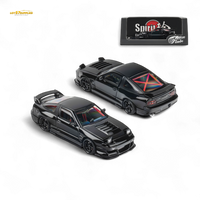 MicroTurbo 180SX Type X Metallic Black MIYABI 1:64