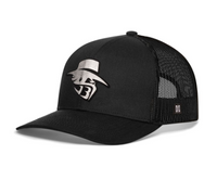 JBR Silver Logo  |  Metallic Leather Snapback