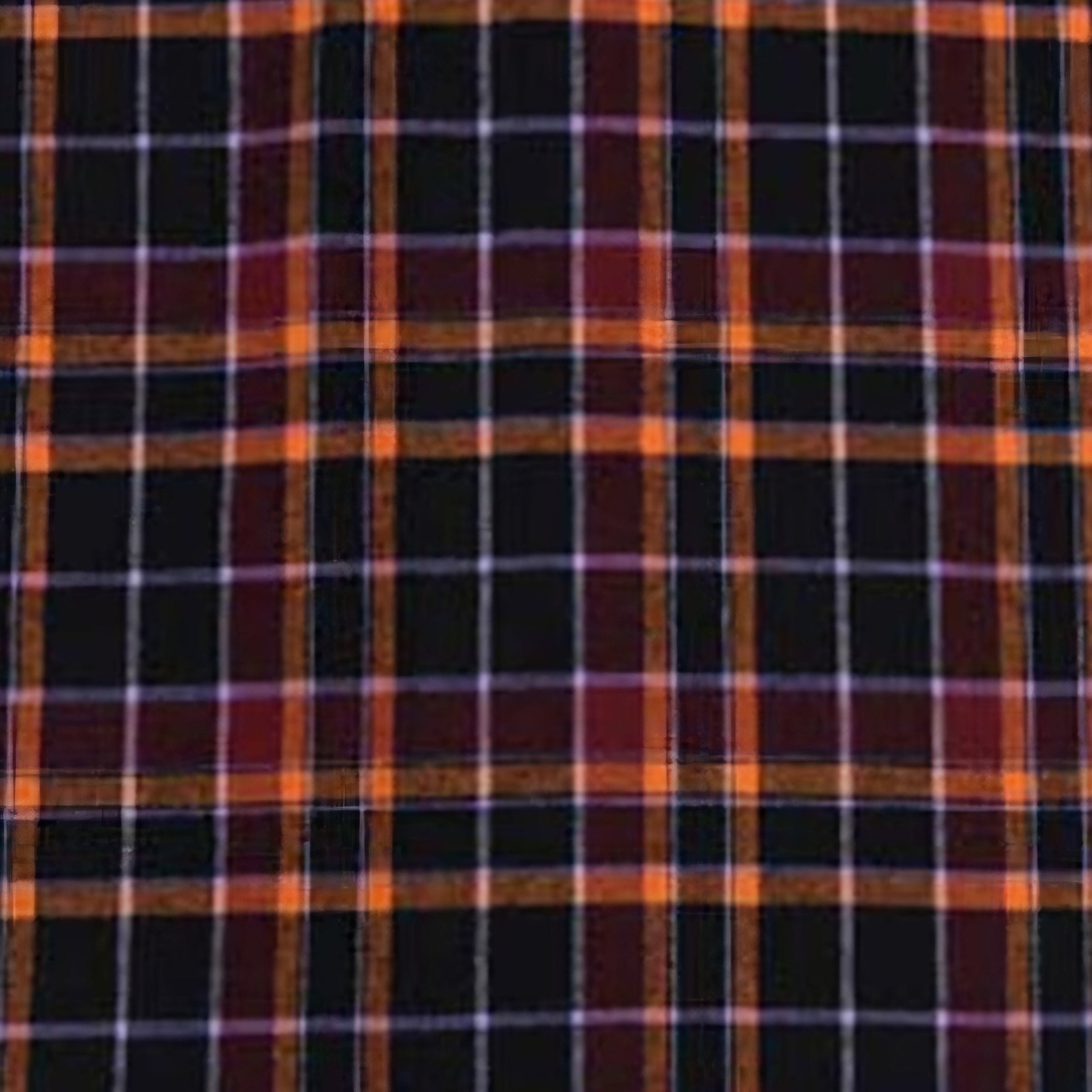 Black Dark Purple Orange and Light Purple Paid Flannel