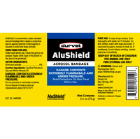 Durvet AluShield Aerosol Bandage Water-Resistant Animal Wound Spray 2.6oz