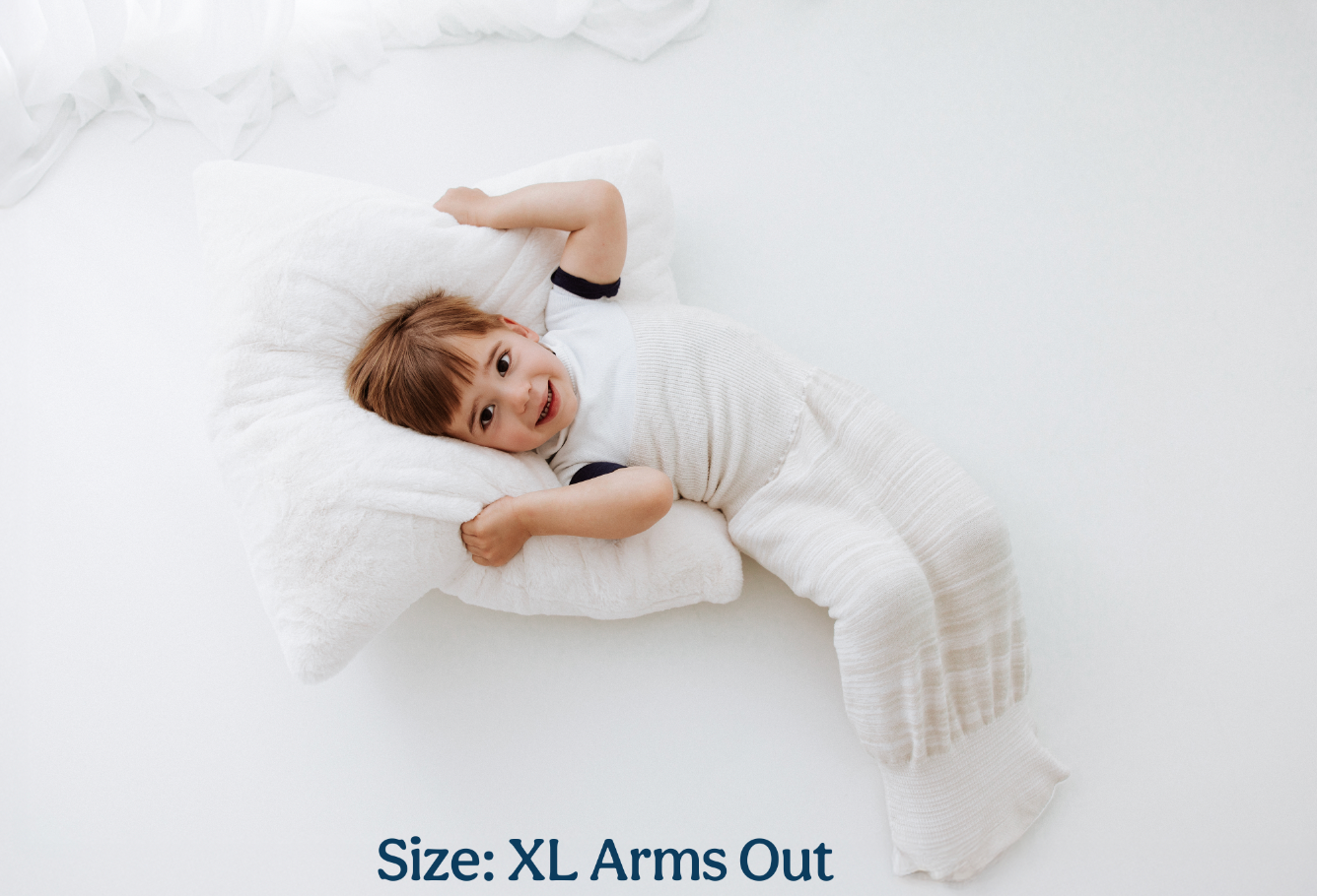 Bamboo Blend Beige Arms Out™ Long Sleeve Sleep Sack