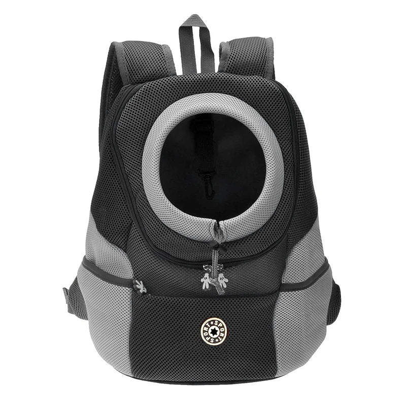 Double Shoulder Pet Carrier Backpack – Breathable Travel Dog Bag - BIG FRENCHIES