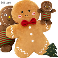 Gingerbread Plush Toy – Caramel Chocolate Stuffed Xmas Cushion Doll - BIG FRENCHIES