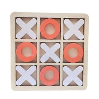 MEACAOFG Montessori Wooden Toy Mini Chess Play Game Jigsaw Board Games Early