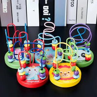 Wooden Roller Coaster Toy – Colorful Educational Bead Maze for Kids - BIG FRENCHIES