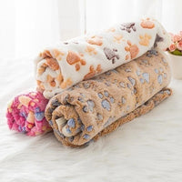 Soft Fluffy Pet Blanket – Cute Cartoon Pattern - BIG FRENCHIES