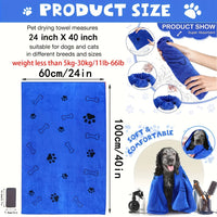 Quick-Drying Microfiber Dog Towel – Super Absorbent - BIG FRENCHIES