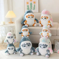 Kawaii Shark Cat Plush Toy – Soft Colorful Stuffed Doll for Kids - BIG FRENCHIES