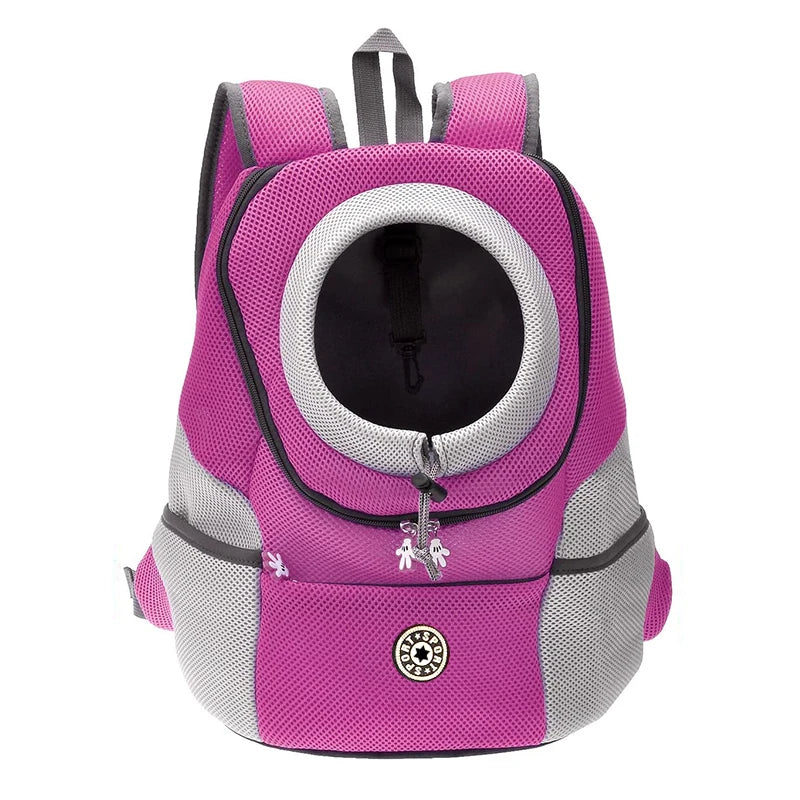 Double Shoulder Pet Carrier Backpack – Breathable Travel Dog Bag - BIG FRENCHIES