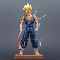 Vegito Super Saiyan Blue Gogeta 3 Heads 2 Bodies Action Figure, Dragon Ball Z Anime Figurines 32 CM