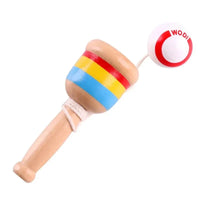 Montessori Wooden Skill Sword Cup Toy – Educational Throw & Catch Game