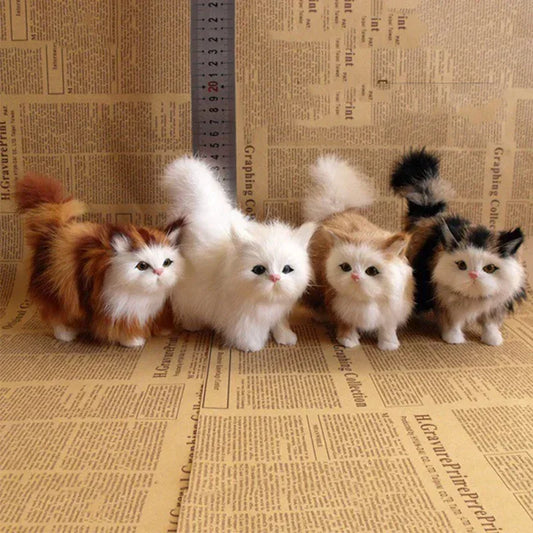 Simulation Cat Plush Toy – Soft Stuffed Kitten Doll for Kids & Girls - BIG FRENCHIES