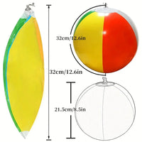 10Pcs Inflatable Beach Balls – Colorful Pool Party Water Game Toys - BIG FRENCHIES