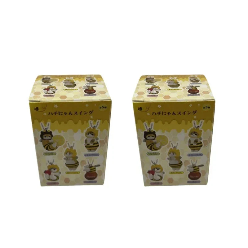 New Mofusand Bee Shaped Blind Box Twisted Egg Bee Cat Anime Figure Ornament Cute Doll Handmade Model Decor Toy Kid Birthday Gift