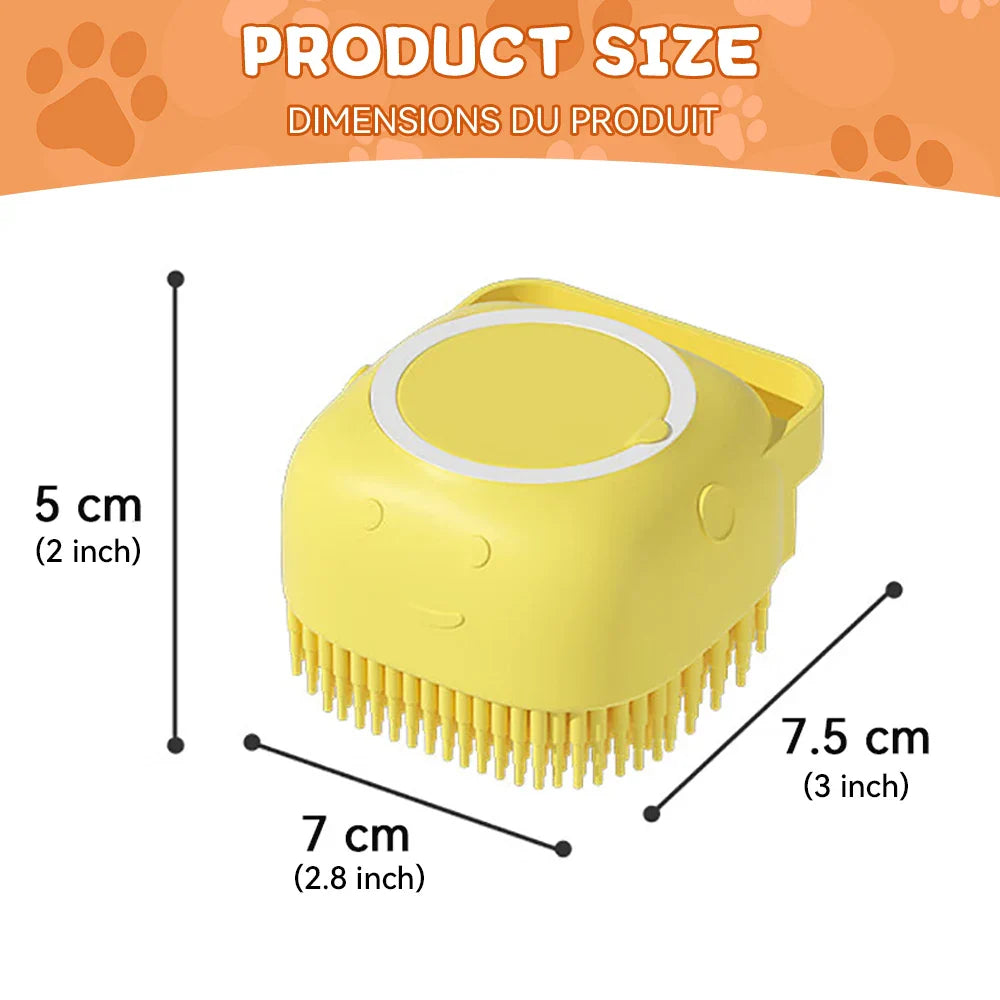 Pet Bathing Brush with Shampoo Dispenser - BIG FRENCHIES