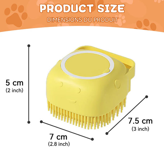 Pet Bathing Brush with Shampoo Dispenser - BIG FRENCHIES