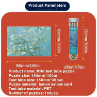 150PCS Oil Painting Jigsaw Puzzles – Mini Test Tube Educational Toy - BIG FRENCHIES