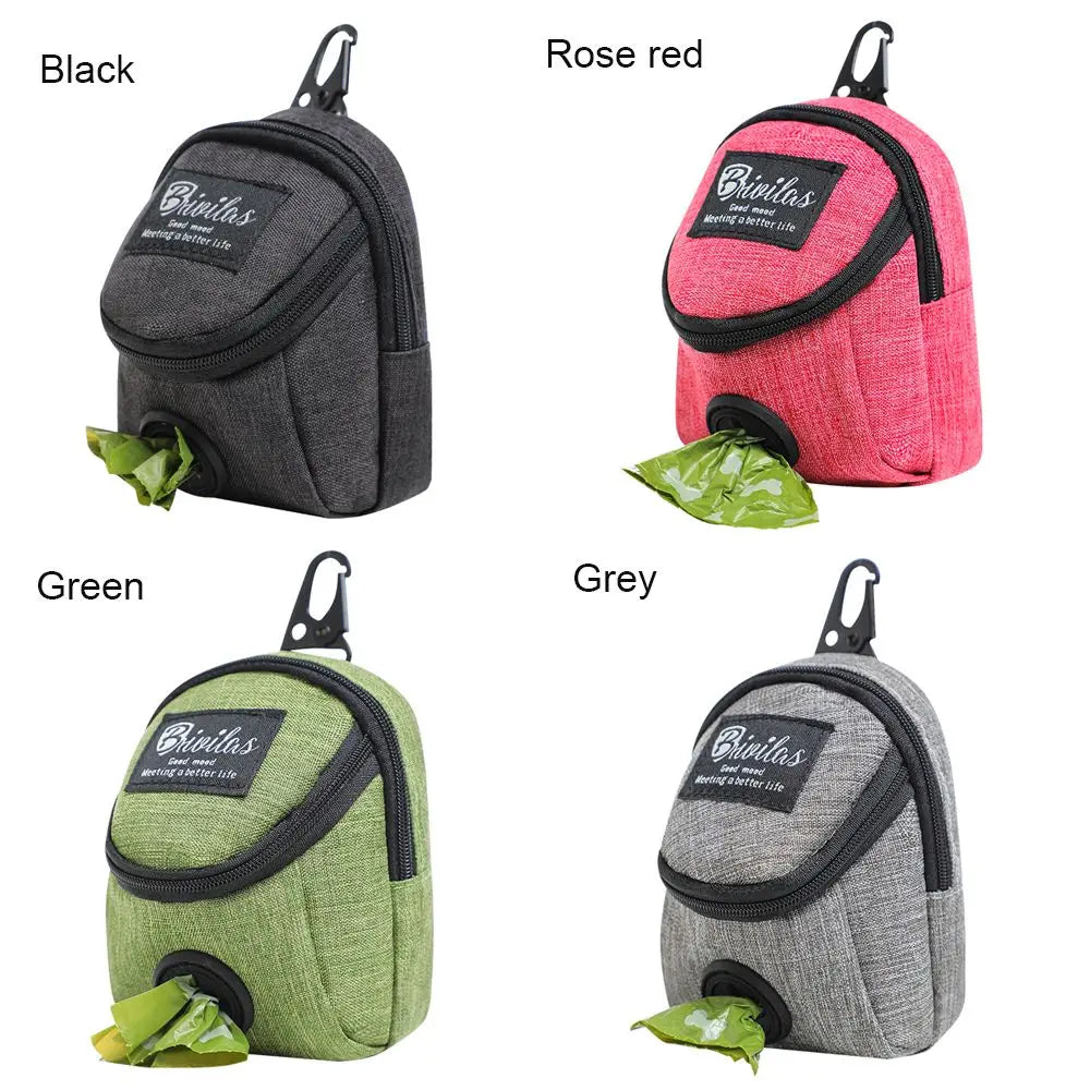 Portable Dog Treat Pouch – Training & Travel Bag with Poop Dispenser - BIG FRENCHIES