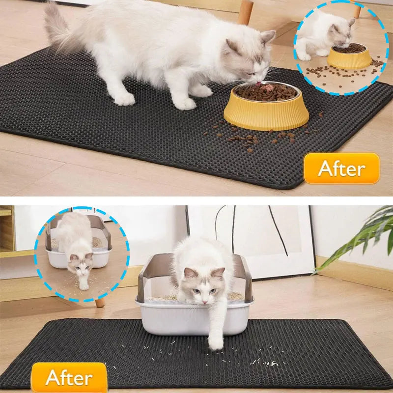 Cat Litter Mat – Waterproof Double Layer For Clean Floors - BIG FRENCHIES