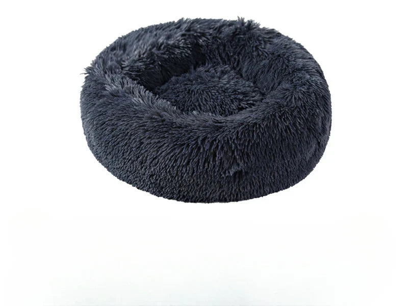 Round pet bed for anxious pets - Plush and calming - BIG FRENCHIES