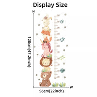 Watercolor Cartoon Animals Wall Stickers