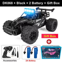 1:16 RC Drift Racing Car - High-Speed Off-Road Alloy Truck with LED Lights, 20KM/H, 2.4G Radio Control for Kids & Adults